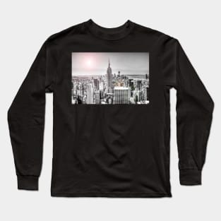 Manhattan, New York, USA, Lens Flare Long Sleeve T-Shirt